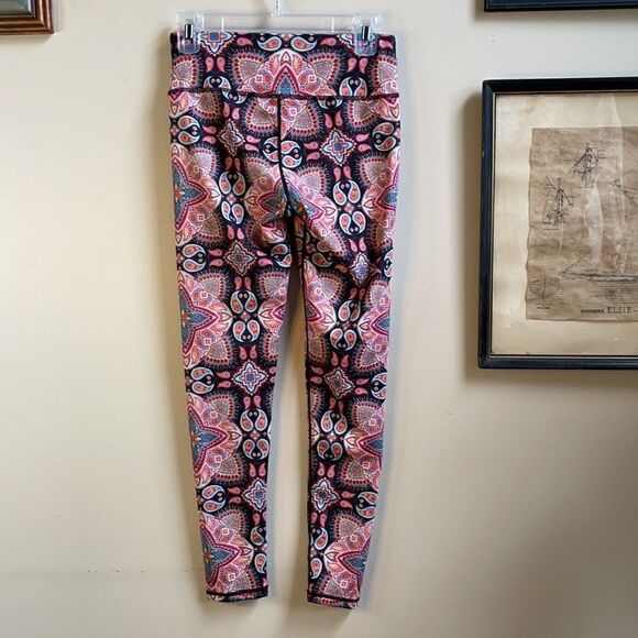Mumuwu Black & Multicolored Boho Paisley Leggings (Size: Small) - Picture 7 of 11